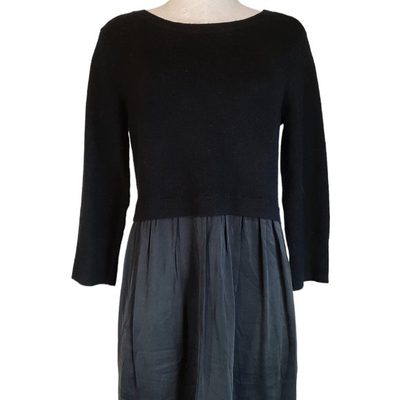 Sundance Jillian Wool Silk Black Knee Length Dress SZ XS - Picture 3 of 11